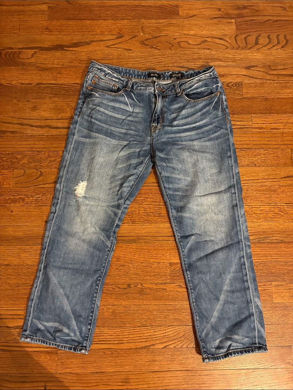 Miss Me Blue Washed Distressed Jeans Size 30